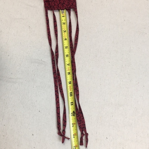 Red/black Swirl Fitted Fabric Face mask pocket - Picture 11 of 11